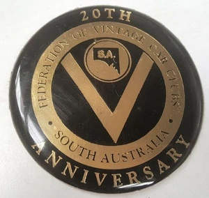 SA FEDERATION of VINTAGE CAR CLUBS 20th Anniversary  Badge - Bild 1 von 1
