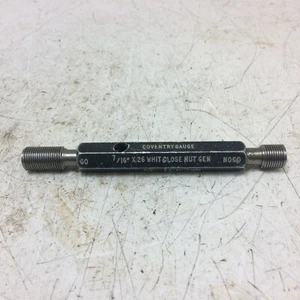 Go / No Go 7/16" X 26 - WHIT - Go/No Go Plug Thread Gauge (Used) - Picture 1 of 11