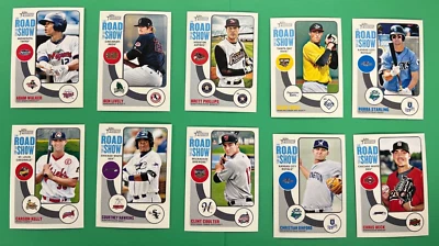 2014 TOPPS HERITAGE MINORS BASEBALL ROAD TO THE SHOW INSERT COMPLETE SET 1-50 - Image 1 of 4