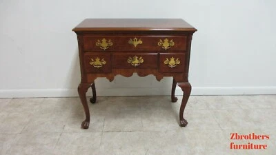 Henredon Salem sideboard buffet Server Bar Queen Ann solid English cherry  - Image 1 of 4