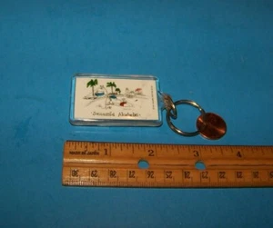 Vintage lustiger Schlüsselanhänger / Keychain 1986 "Erfolgreicher Alkoholiker" von John Lamb - Bild 1 von 2