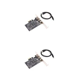 2 Stück PCIe auf 1394 3-Port- mit Low-Profile-Halterung und Kabel - Bild 1 von 12