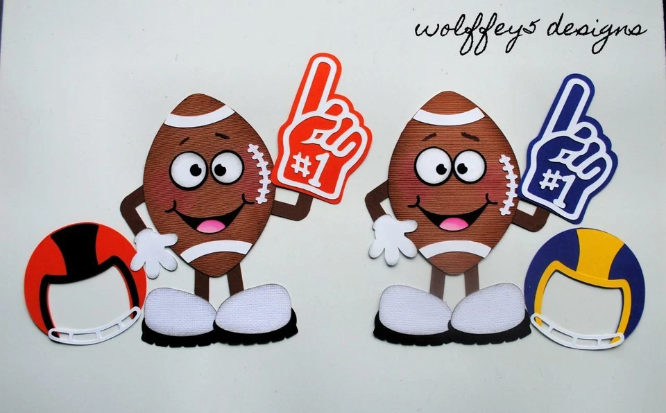 FÚTBOL SUPER BOWL KID prefabricado papel piezas álbum troquelado pieza álbum 3D Foto 1 de 1