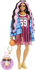 Barbie Extra Doll Basketball Jersey with Pet Corgi