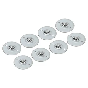 8pcs 1/2" 15lbs Disc Flange Mounted Carbon Steel Roller Ball Transfer Bearing - Picture 1 of 5