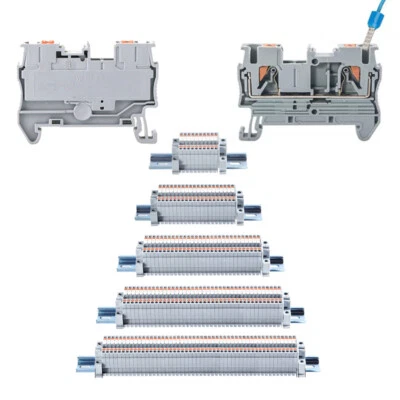 PT 2.5 mm²  Screwless Push-in Connectors DIN Rail Terminal Blocks Assembled Kit - Image 1 of 4