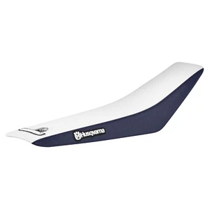 Cubierta de asiento Husqvarna TC 65 TC65 2024-25 KTM AZUL/BLANCO estándar superior #445 LOGO - Imagen 1 de 5