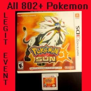 Pokemon Sonne geladen mit allen 802 + 100+ legitimen Ereignissen Pokémon freigeschaltet - komplett - Bild 1 von 1