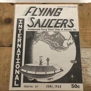 Revista Flying Saucers junio 1968 no. 27 UFO Alien Vintage Espacio De Colección - Imagen 1 de 6