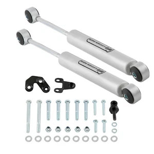 Dual Steering Stabilizer Kit for Jeep Cherokee XJ 1984-01 Wrangler TJ 97-2006 - Picture 1 of 12
