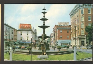 Fuente conmemorativa de postal sin usar sin fecha en Square Chambersburg Pennsylvania PA - Imagen 1 de 2