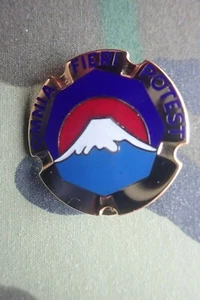 US ARMY JAPAN~HEADQUARTERS USARJ~METAL ENAMEL CREST~MONT FUJI~MOUNT FUJI - Foto 1 di 3