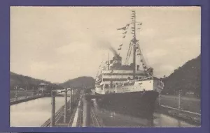 1929 SS Virginia - Vintage B&W Postkarte - Panama Pacific Line - Bild 1 von 2