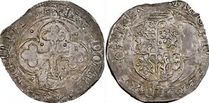 KINGDOM OF ITALY EMMANUEL PHILIBERT SILVER SOLDO 1553-1580 AD NGC MS62 SAVOY