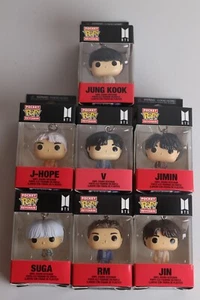 7 x Funko POP Schlüsselanhänger Set BTS Suga J-Hope RM Jin V Jimin Kook Vinyl - Bild 1 von 1