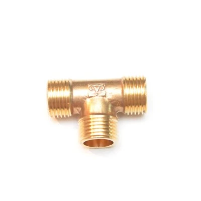 1/2" BSP Male Tee British Brass Pipe Fitting Fuel, Air, Water, Oil, Gas FasParts - Image 1 of 4
