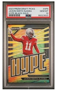 2023 Prizm Draft Picks Hype Black Gold 2/5 Jaxon Smith Njigba PSA 10 - Picture 1 of 2