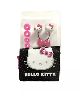 Hello Kitty Sanrio rosa y auriculares con surtidos tamaños y bolsa - Imagen 1 de 1
