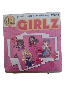 Puzzel 4 in 1 Girlz 4 verschiedene Motive Mehrfarbig
