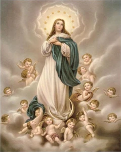 5D Diamond Painting Kits Religious Virgin Mary Full Drill Beads Art DIY 12x16in - Picture 1 of 6