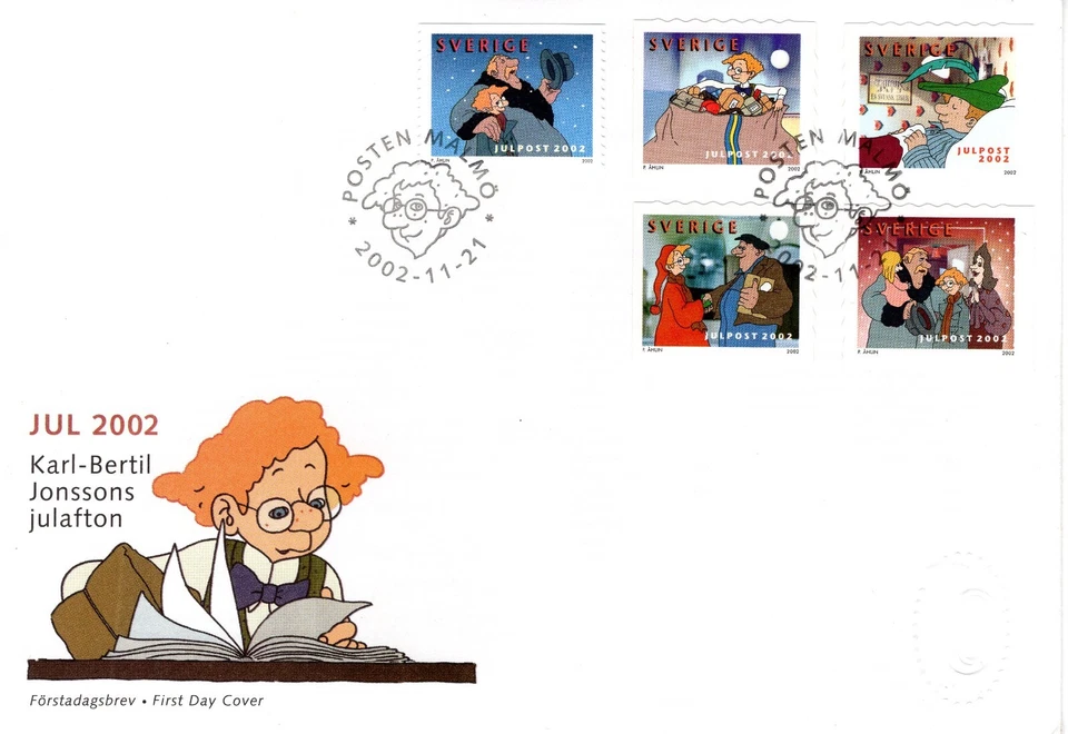 SWEDEN FDC KARL BERTIL JONSSONS JULAFTON CHRISTMAS 2002 ISSUE - Image 1 of 1
