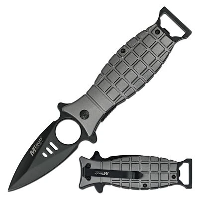 MTECH USA - Cuchillo Plegable Asistido por Resorte - Hoja de Acero Inoxidable Negro, Gris Foto 1 de 4