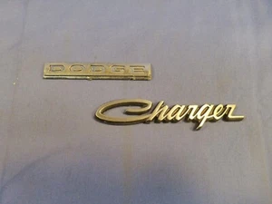 1972-1974 Dodge Charger chrome script emblems DODGE CHARGER deck lid emblems - Picture 1 of 5