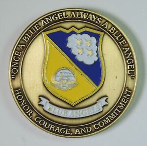 Blue Angels Flight Demonstration Squadron Navy Marine Corps Challenge Coin Medal