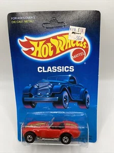 Hot Wheels Classics #31 Classic Cobra Red 2535 Mattel 1988 Hood Opens Sealed - Picture 1 of 9