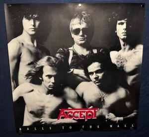 Vintage Rare ACCEPT In-Store 2-sided PROMO POSTER 36x36 Record Store DisplayEX++ - Picture 1 of 11