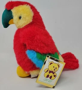 Vintage Papagei Vogel Plüsch # 1216 aufregendes entzückendes Haustier Kelly Toys Trading Int 9 Zoll - Bild 1 von 8