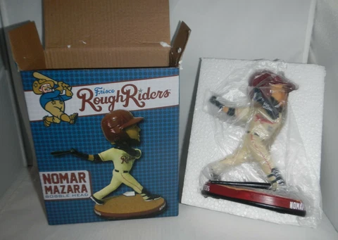 NIB Nomar Mazara Frisco RoughRiders Minor League Baseball MiLB Bobblehead Cover