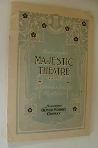 1912 Los Angeles Playbill Hamburger's Majestic Theatre Play House A Modern Eve - Picture 1 of 3