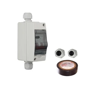 2P DC 500V 20A Circuit Breaker MCB Safety Overcurrent Breaker With Breaker Box - Picture 1 of 7