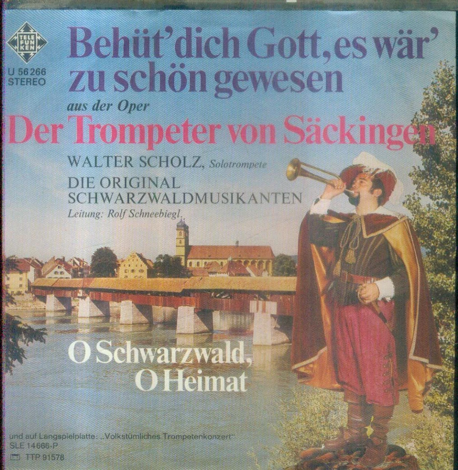 7" Walter Scholz/Behüt´ Dich Gott Es Wär´ Zu Schön Gewesen (Promo) - Bild 1 von 1