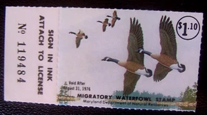 1976 Maryland Waterfowl Duck Hunting Stamp - MNH   Lot#M52 - Picture 1 of 1