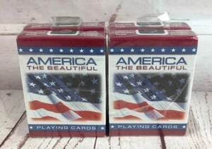 4 Packs Bicycle America Playing Cards - SEALED - Picture 1 of 12