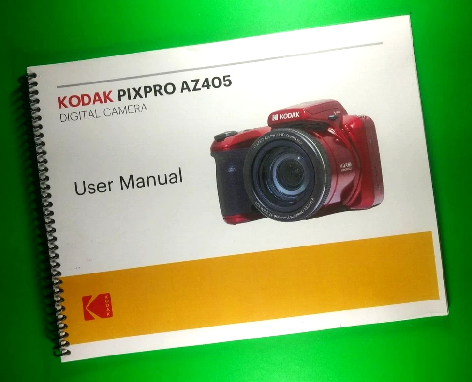Owners Manual for Kodak PixPro AZ405 Camera 91 Pages W/Protective Clear Covers! - Image 1 of 1