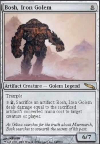Bosh, Iron Golem ~ Heavily Played Mirrodin MTG Magic UltimateMTG Artifact Card - Image 1 of 1