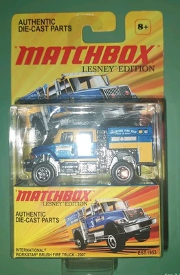 RARE 2010 MATCHBOX LESNEY LIMITED EDITION International Worstar BRUSH FIRE TRUCK - Image 1 of 3