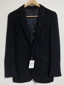 District UN ARROWS Navy Tailored Jacket 42 Wool Nylon New - Picture 1 of 7