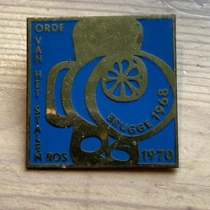 1970 Dutch Steel Horse Motorcycle Rally Enamel Pin Badge - Picture 1 of 3