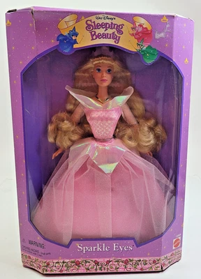 1996 Mattel Walt Disney Sleeping Beauty Sparkle Eyes Doll 15808 NRFB FLAWED BOX - Image 1 of 4
