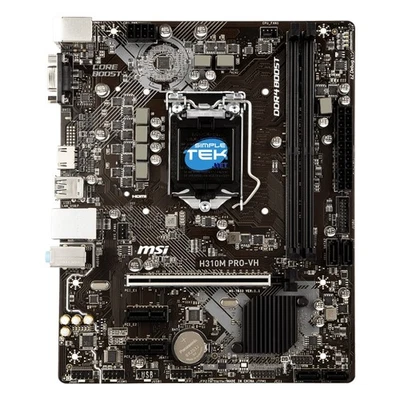 MSI H310m Pro-vdh Plus Placa Base Micro-Atx Octava Novena Gen LGA 1151 V2 - Imagen 1 de 4