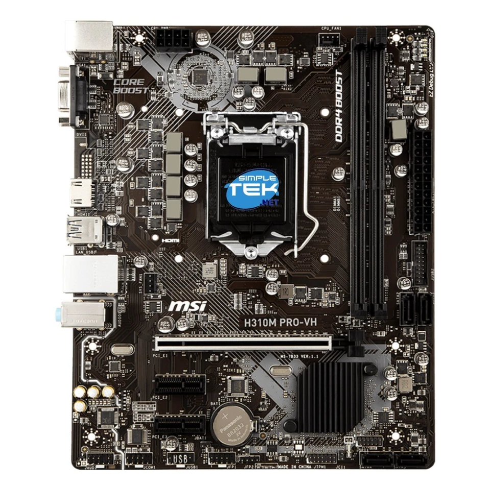 MSI H310M PRO-VDH PLUS PLACA BASE MICRO-ATX OCTAVA NOVENA GENERACIÓN LGA 1151 V2 - Imagen 1 de 4