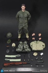 Nueva figura de acción DID A80155 SEGUNDA GUERRA MUNDIAL EE. UU. 2º Batallón Guardabosques Privado Mellish 1/6 - Imagen 1 de 12