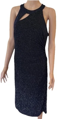 Vestido Vaina Para Mujer MSK Azul Marino Brillo Talla 12 - Noche Boda Vacaciones Foto 1 de 4