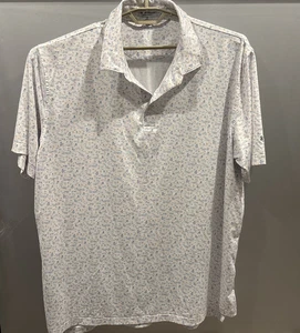 Peter Millar Summer Comfort Golf Men’s XXL Drinks Party Island Polo Red Hill - Picture 1 of 7