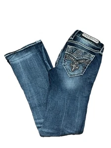 Rock Revival Liri Mid-Rise Boot Jeans Damen 24x30 Medium Wash Blau Denim - Bild 1 von 11
