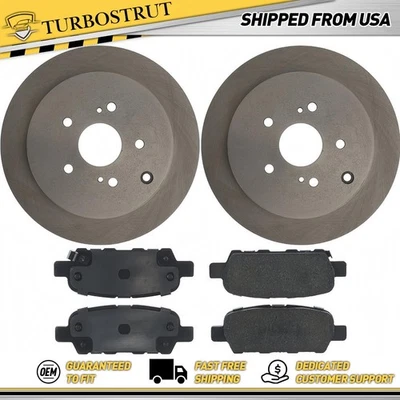 OE Rear Brake Rotors Brake Pads Kit For 2009 2010 Suzuki Grand Vitara 3.2L - Image 1 of 2